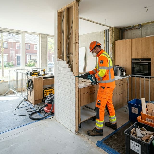 Sloopwerk professional in actie